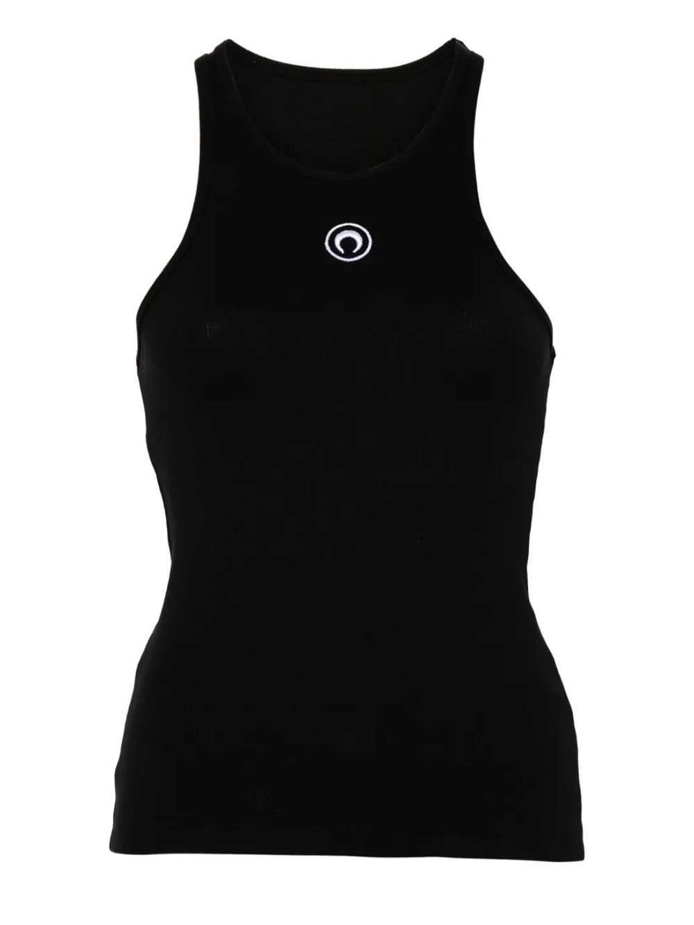 Marine Serre Crescent Moon Logo Black Tank Top Size M